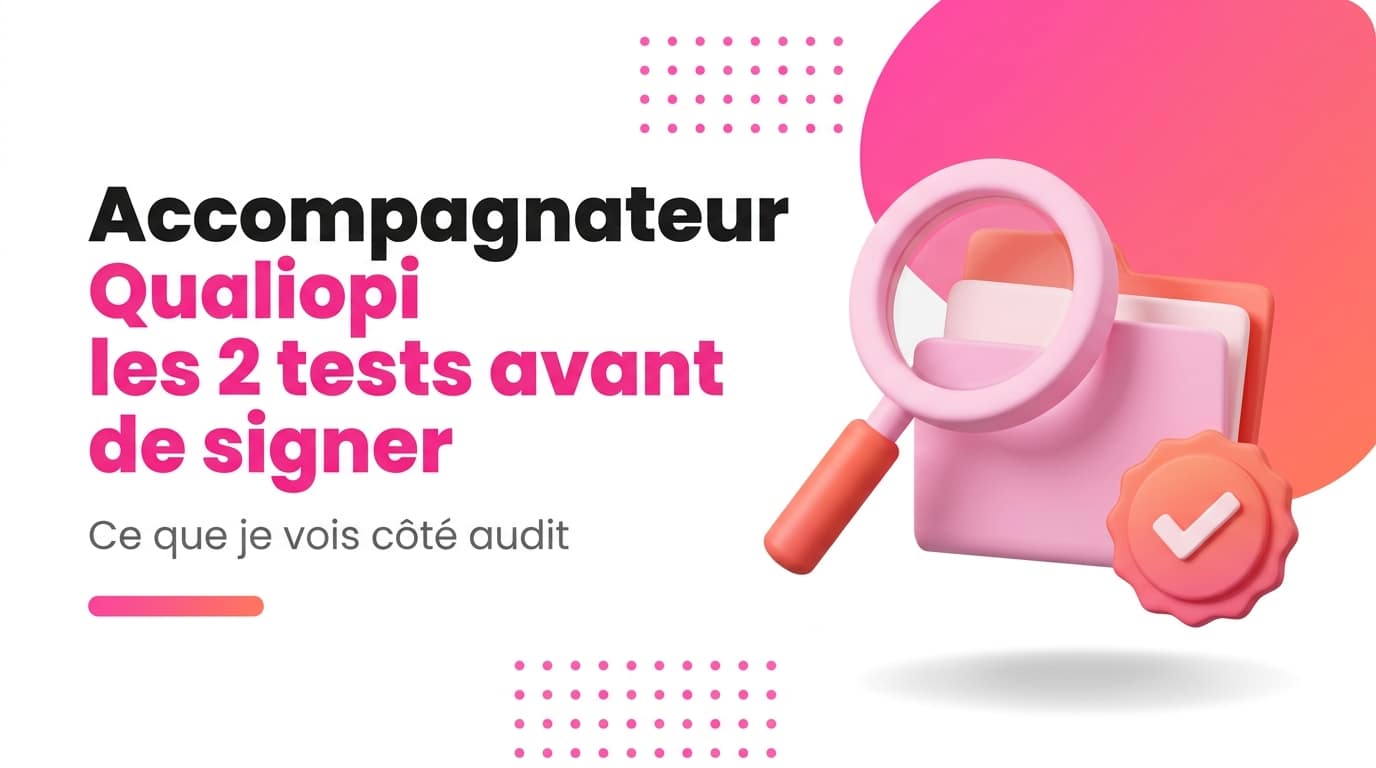 Comment vérifier la légitimité d'un accompagnateur Qualiopi : les deux tests à faire avant de signer